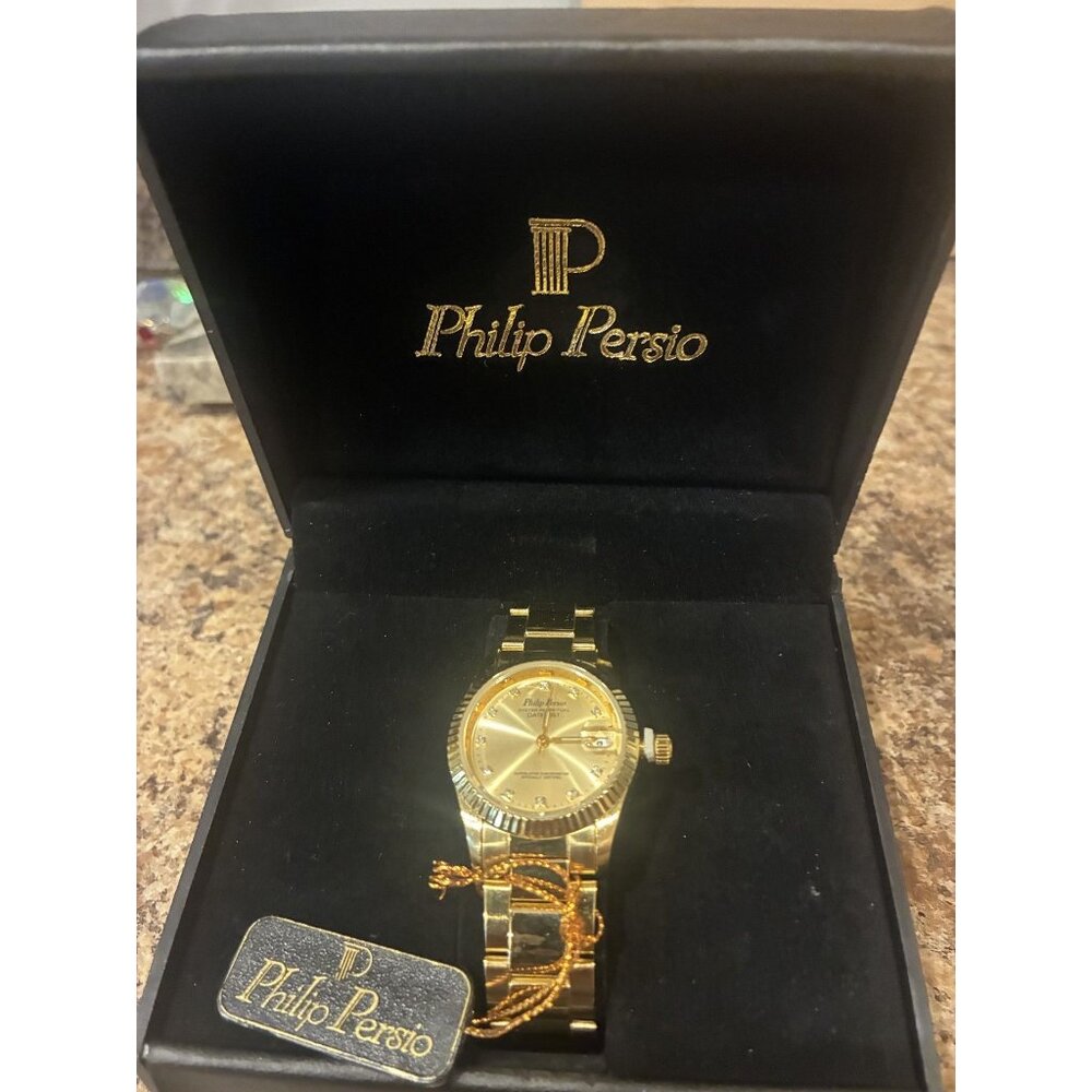 Philip Persio Gold Tone Watch